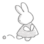 cute bunny drawing kicking a pebble cute bunny drawing kicking a pebble