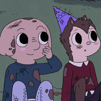 Oscar & Hedgehog from Summer Camp Island